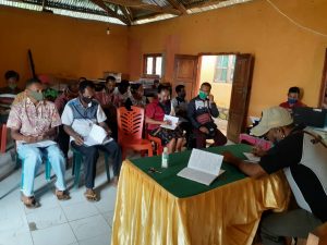 peserta Rapat Penetapan Calon penerima BLT - DD Desa Lakmaras Tahun Anggaran 2021